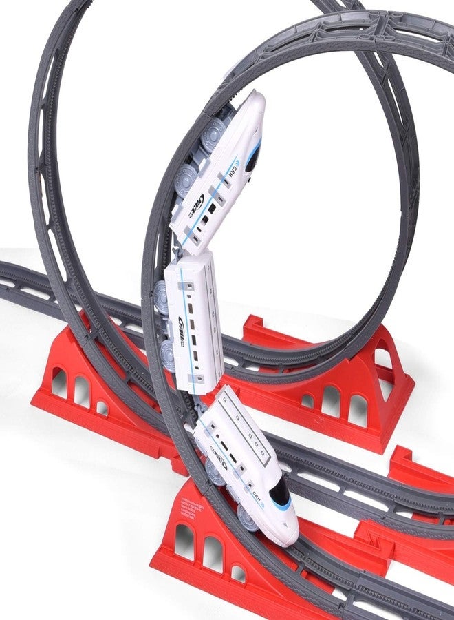 مجموعة قطار ألعاب جوي جاي للأطفال، مجموعة قطار ألعاب تعمل بالبطاريات مع أضواء وأصوات، ألعاب سكة حديد للأولاد - Image 5